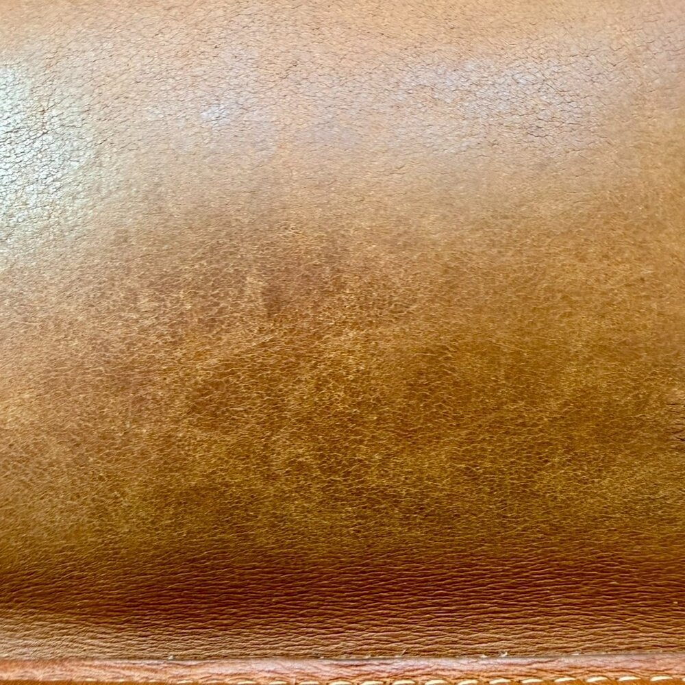 Coach Vintage British Tan Leather Chunky Case Cosmetic Pouch - Picture 6 of 8